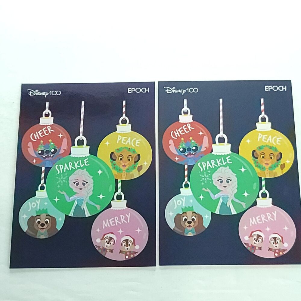 Elsa 2023 Epoch Disney 100 Premier Merry xmas Collection Foil & Base Cards #49